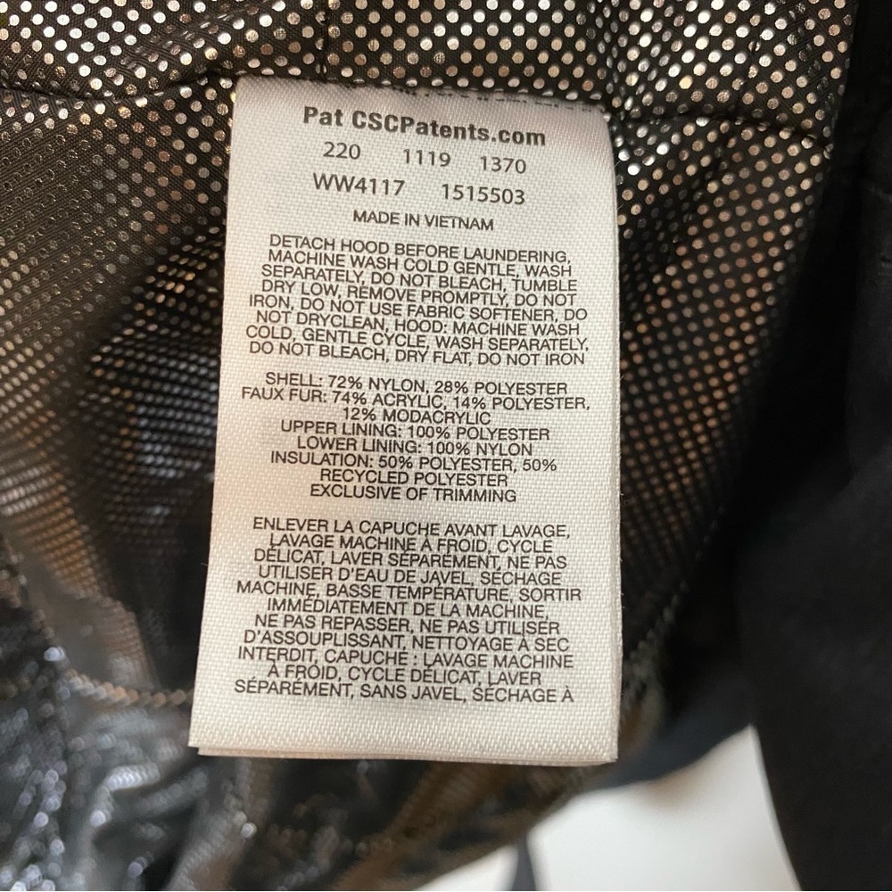 Columbia Carson Pass II Charcoal Black OmniTech Belted Winter Coat - Picture 7 of 9
